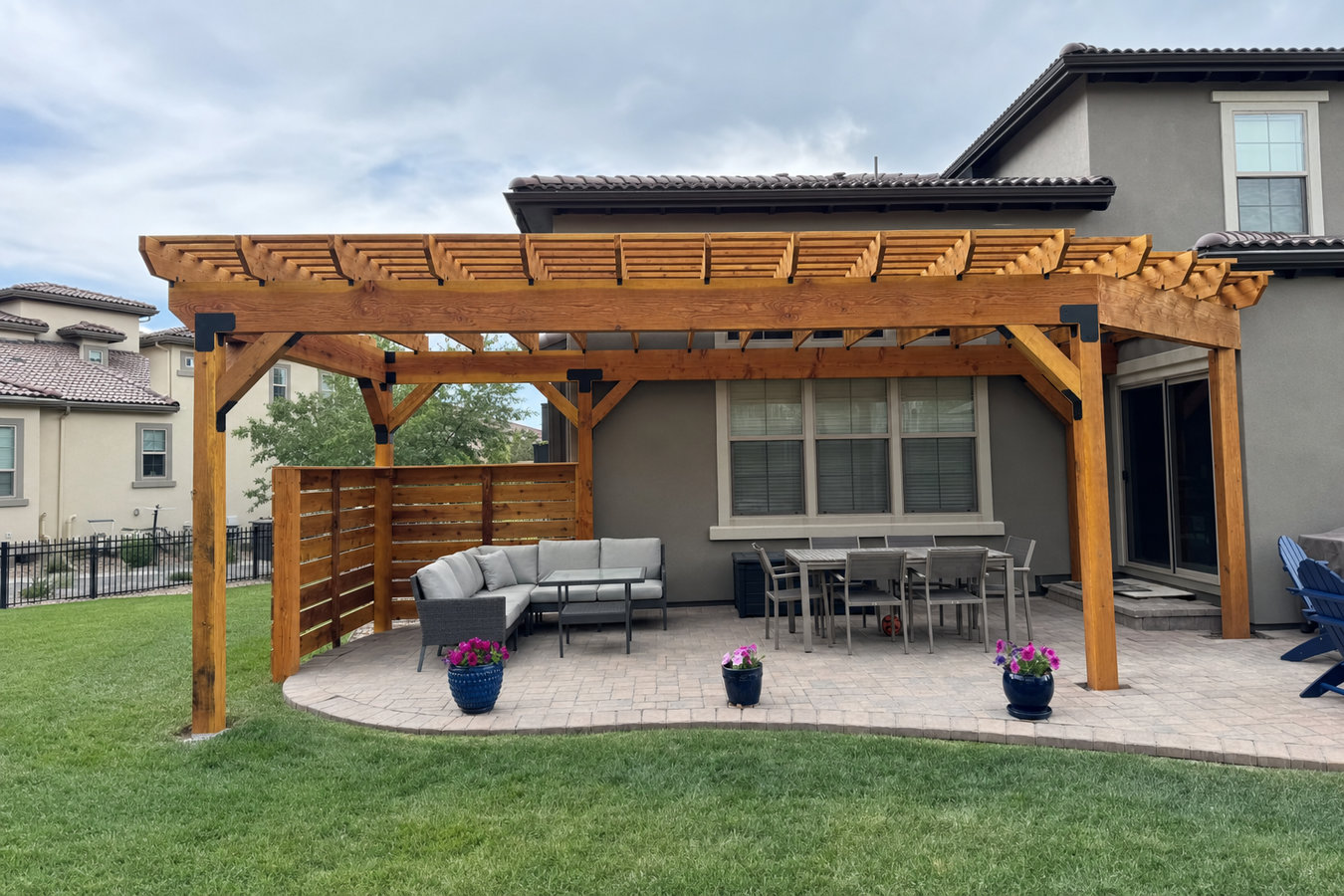 Pergola installation