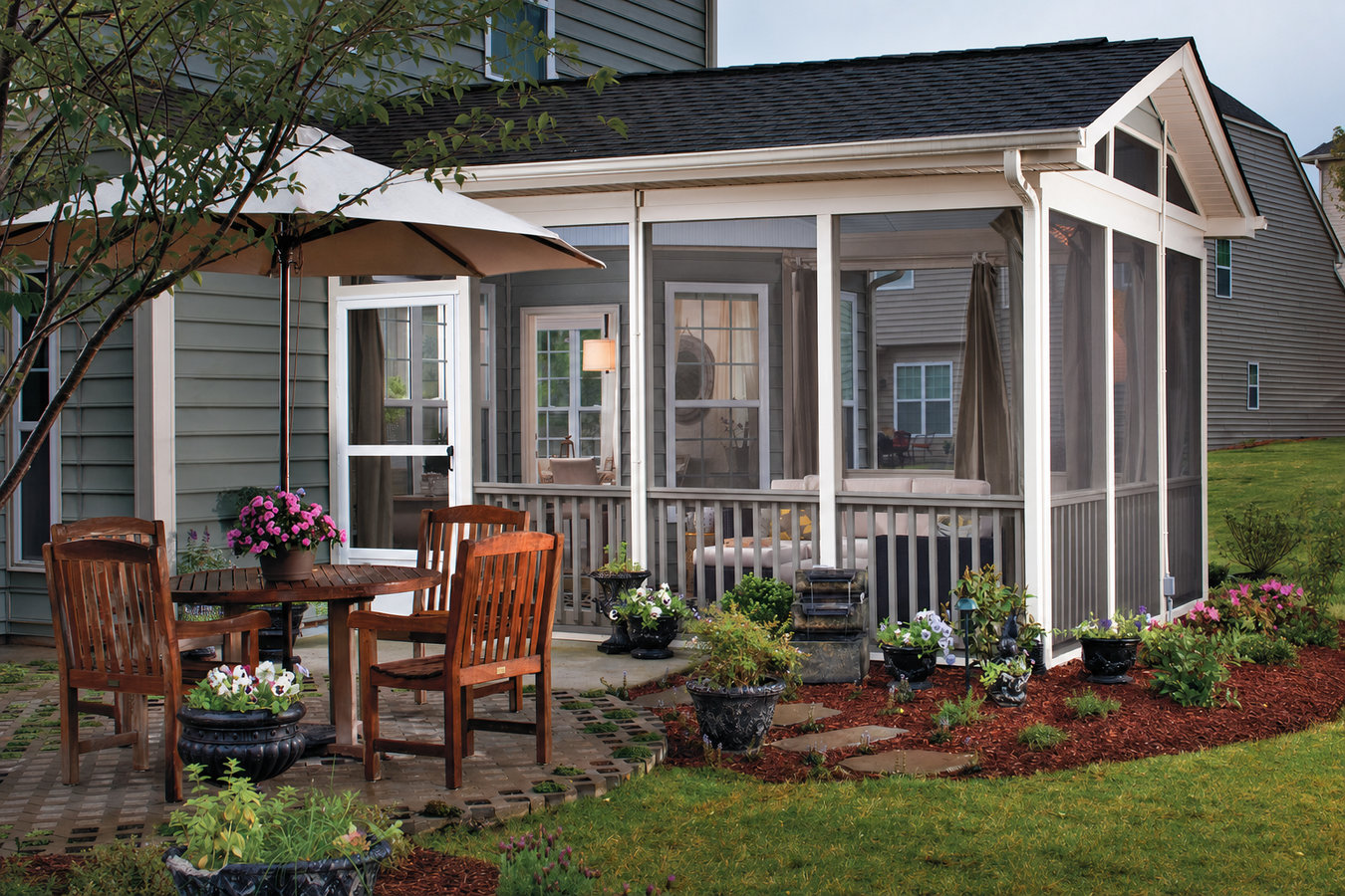 Screened-in porches and screened decks